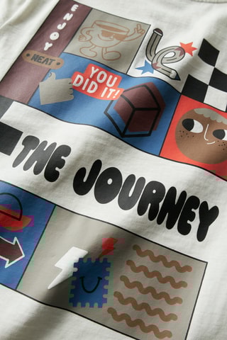 T-shirt em algodão biológico - Branco - Name It