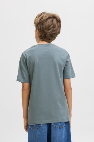 T-shirt em algodão biológico - Verde - Jack & Jones