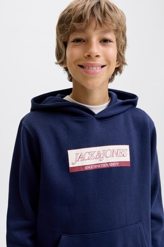 Sweat em algodão biológico - Azul-marinho - Jack & Jones