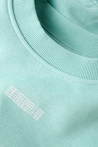 Sweat em algodão biológico - Verde-água - Name It
