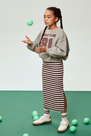 Sweat em algodão biológico - Cinzento - Name It