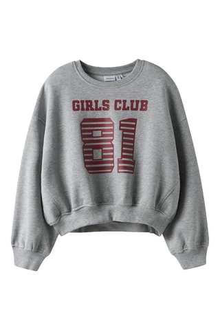 Sweat em algodão biológico - Cinzento - Name It