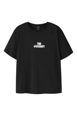 T-shirt em algodão biológico - Preto - Name It