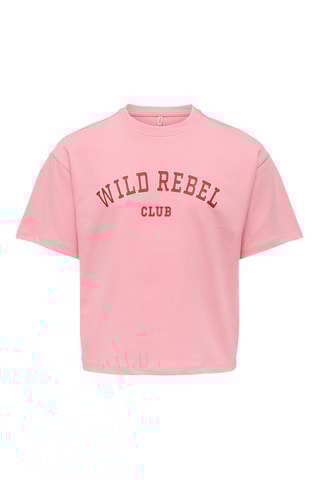 T-shirt em algodão biológico - Rosa - Kids Only Girl