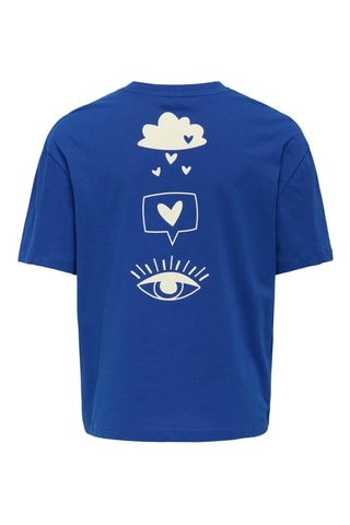 T-shirt - Azul-cobalto - Kids Only Girl