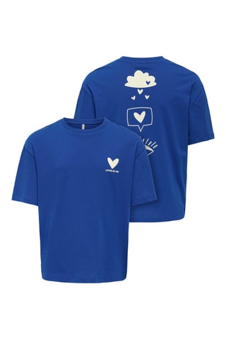 T-shirt - Azul-cobalto - Kids Only Girl