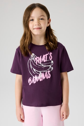 T-shirt em algodão biológico - Violeta - Name It