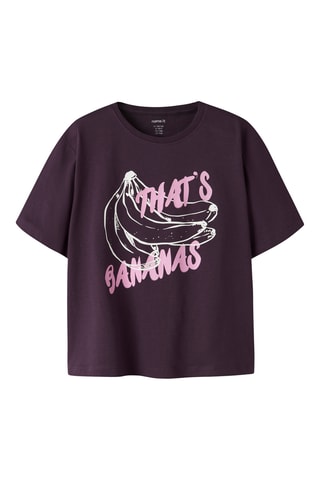 T-shirt em algodão biológico - Violeta - Name It