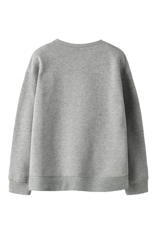 Sweat em algodão biológico - Cinzento mesclado - Name It