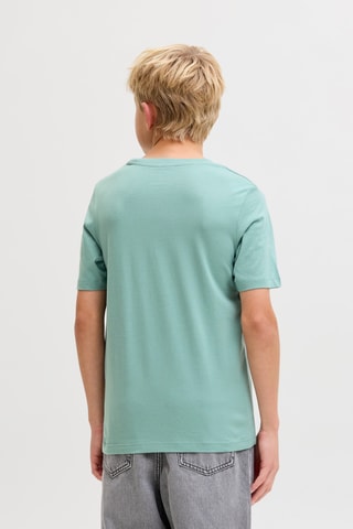 T-shirt em algodão biológico - Verde-água - Jack & Jones