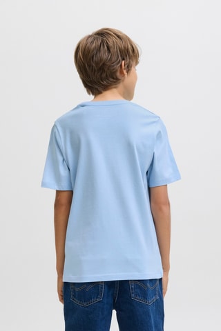 T-shirt em algodão biológico - Azul-claro - Jack & Jones