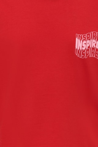 T-shirt em algodão biológico - Vermelho - Kids Only Girl