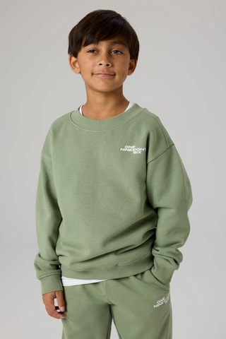 Sweat em algodão biológico - Verde - Name It