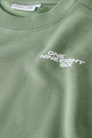 Sweat em algodão biológico - Verde - Name It