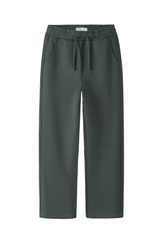 Calças em algodão biológico - Verde-escuro - Name It