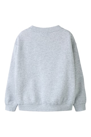 Sweat em algodão biológico - Cinzento-claro - Name It