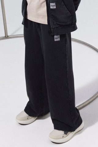 Calças de treino em algodão biológico - Preto - Name It