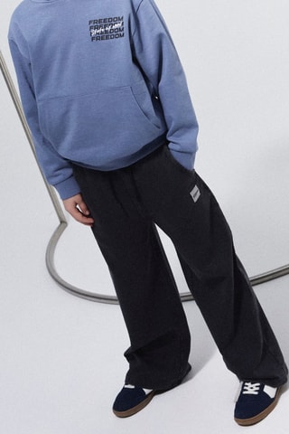 Calças de treino em algodão biológico - Preto - Name It