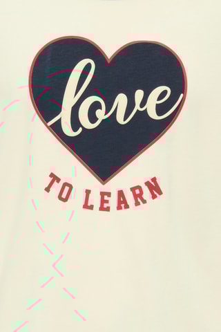 T-shirt em algodão biológico - Cru - Kids Only Girl