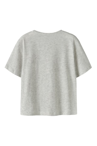 T-shirt em algodão biológico - Cinzento-claro - Name It