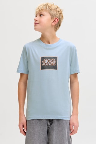 T-shirt em algodão biológico - Azul-claro - Jack & Jones
