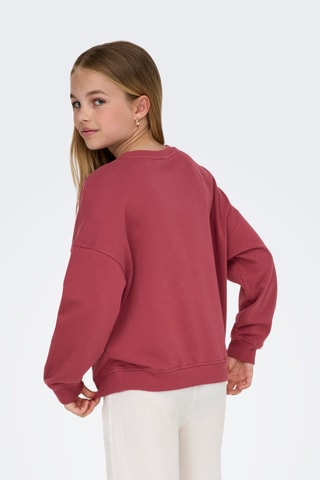 Sweat em algodão biológico - Bordô - Kids Only Girl