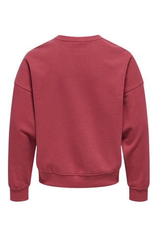 Sweat em algodão biológico - Bordô - Kids Only Girl