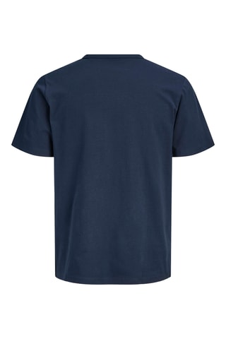 T-shirt em algodão biológico - Azul-marinho - Jack & Jones