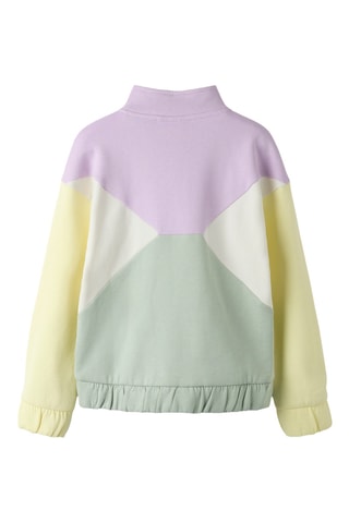 Sweat em algodão biológico - Lilás - Name It