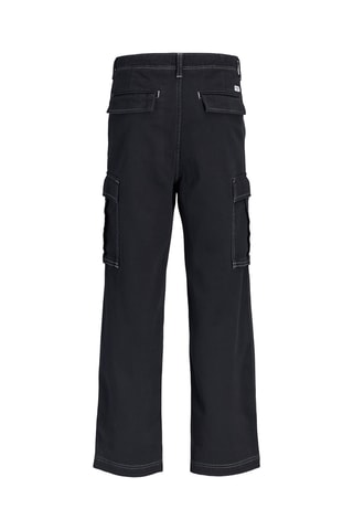 Calças cargo em algodão biológico - Preto - Jack & Jones