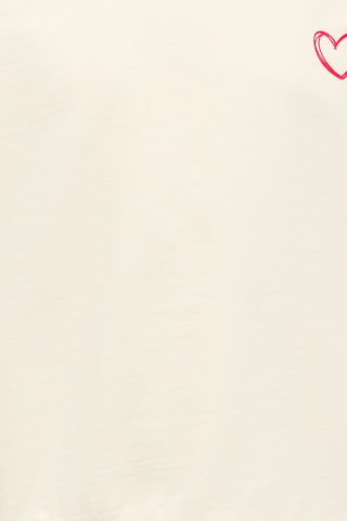 Sweat em algodão biológico - Cru - Kids Only Girl