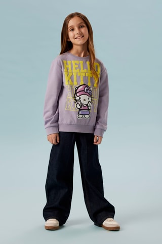 Sweat Hello Kitty Sanrio - Lilás - Name It