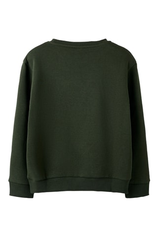 Sweat em algodão biológico - Verde-escuro - Name It