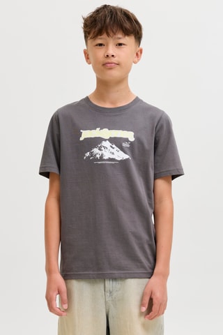 T-shirt em algodão biológico - Cinzento - Jack & Jones