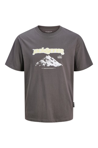 T-shirt em algodão biológico - Cinzento - Jack & Jones