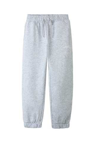 Calças de treino em algodão biológico - Cinzento-claro - Name It