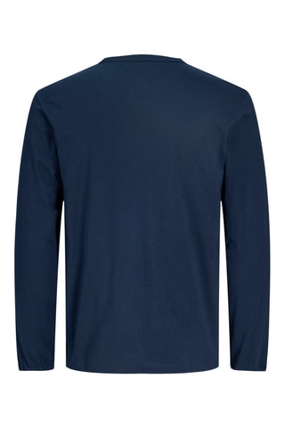 T-shirt em algodão biológico - Azul-marinho - Jack & Jones