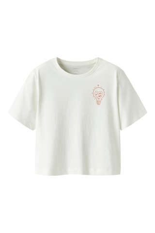 T-shirt em algodão biológico - Branco - Name It