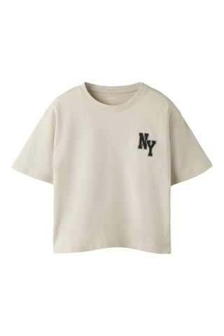 T-shirt em algodão biológico - Bege - Name It