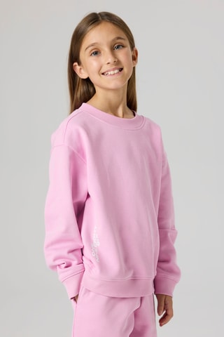 Sweat em algodão biológico - Rosa - Name It