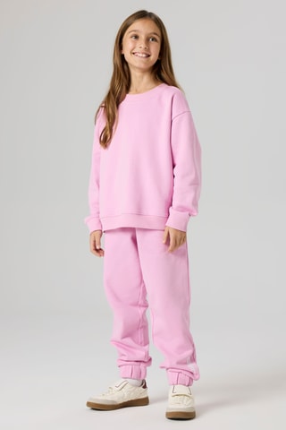 Sweat em algodão biológico - Rosa - Name It