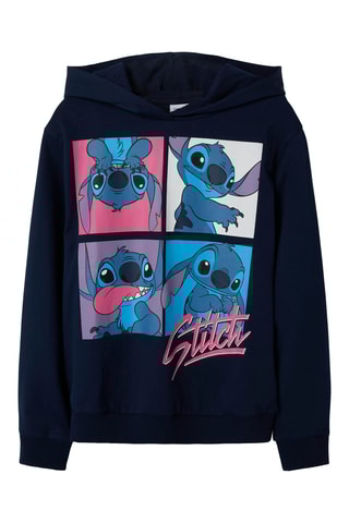 Sweat com capuz Stitch Lilo e Stitch Disney - Azul-marinho - Name It