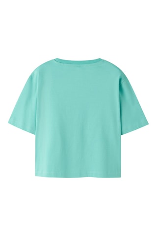 T-shirt em algodão biológico - Turquesa - Name It