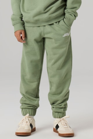 Calças de treino em algodão biológico - Verde - Name It