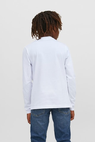 T-shirt em algodão biológico - Branco - Jack & Jones Junior