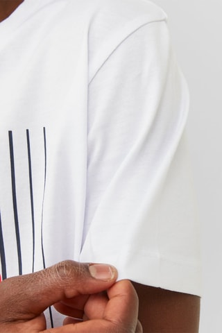 T-shirt em algodão biológico - Branco - Jack & Jones Junior