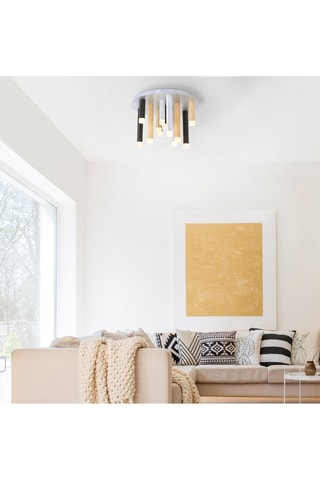 Plafoniera LED Pure-gemin - Argentato e dorato