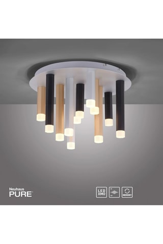 Plafoniera LED Pure-gemin - Argentato e dorato