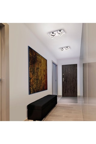 Plafoniera LED Tim - Argentato