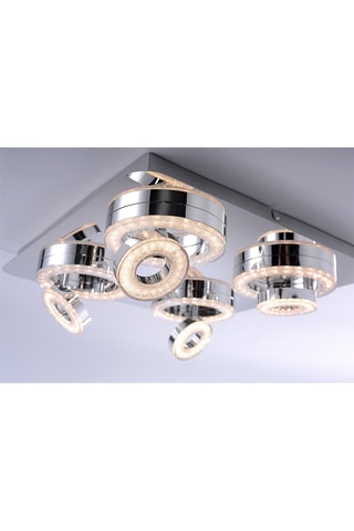 Plafoniera LED Tim - Argentato